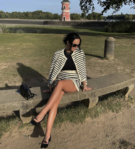 Title 35, Womens Fashion Striped Crew Neck Knit Cardigan...