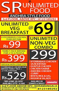 SR Unlimited Food menu 3