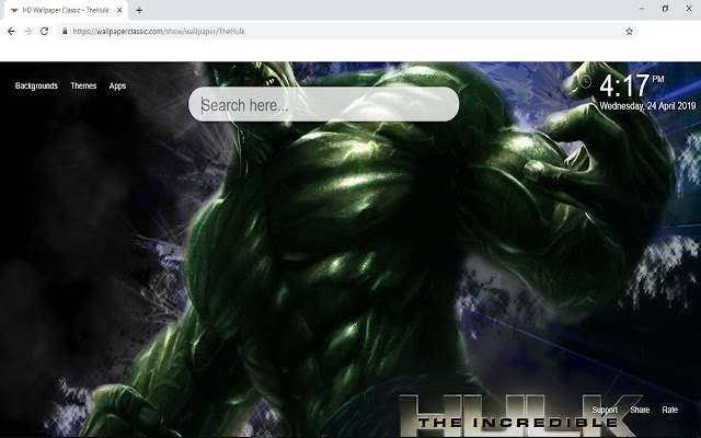 The Hulk Wallpaper HD New Tab Themes