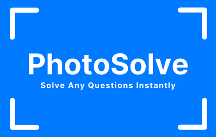 PhotoSolve - Scan and answer questions Preview image 0