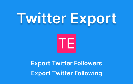 Export Twitter Follower-Following small promo image