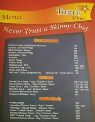 Tom's Diner menu 1