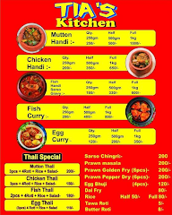 Tia's Kitchen menu 1