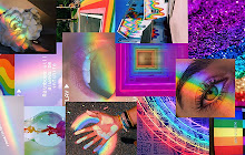 Rainbow Aesthetic Wallpaper HD Custom New Tab small promo image