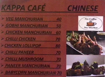 Kappo Cafe menu 