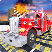 Fire Fighter Truck: Speed Bump Car Crash Test  Icon