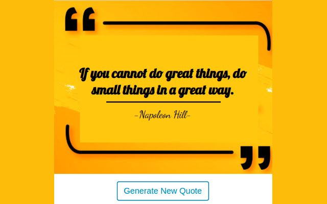 Motivational Quotes chrome extension