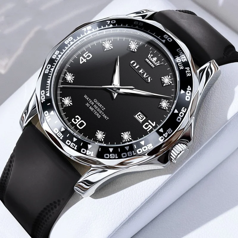 Title 8, Zielony Zegarek Submariner Kwarcowy Męski Lumin...
