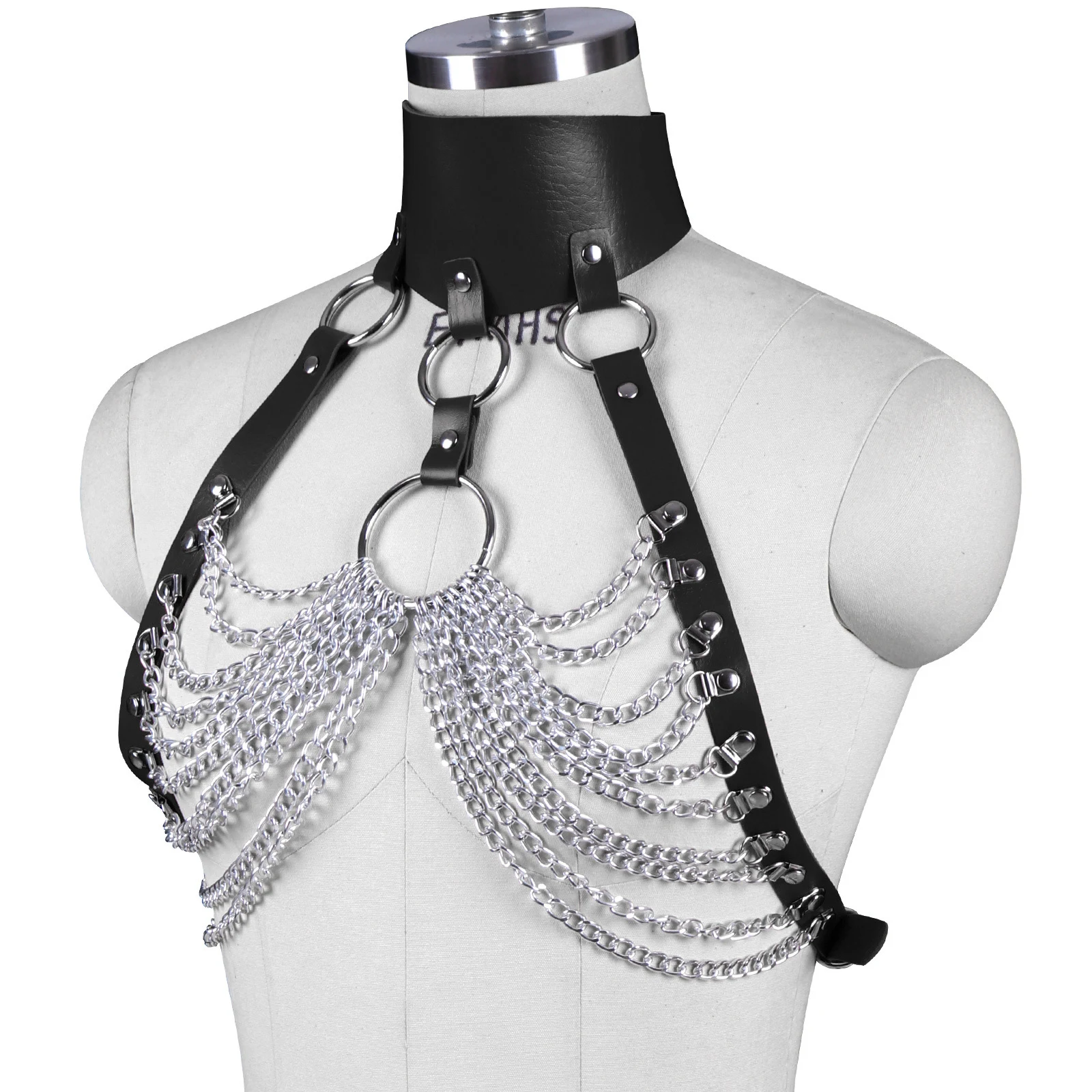Title 7, Punk-Gothic-Körper-Lederarmband-Schmuck