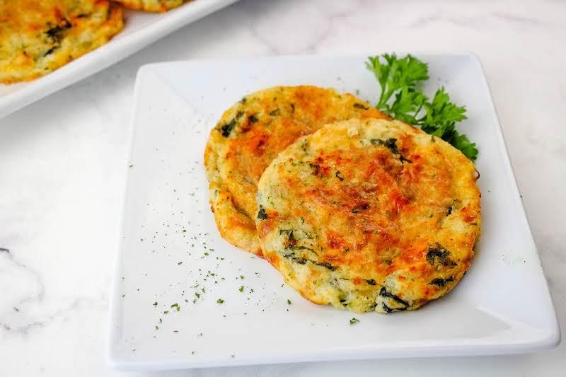 Golden Brown Potato Cakes.