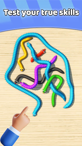 Screenshot Tangled Snakes Puzzle Game