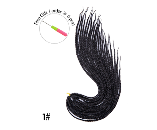 Title 3, Synthetic Wig Dirty Braid 16-inch Lengthened Sm...