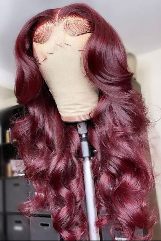 red Brazillian hair weave