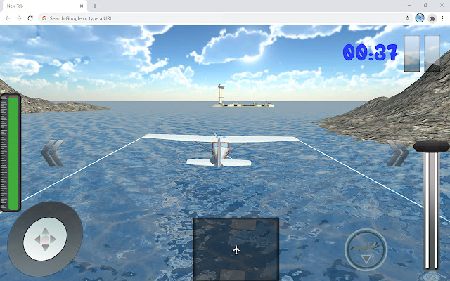 Real Flight Simulator Game chrome extension