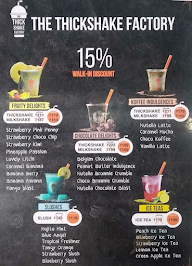 The Thickshake Factory menu 3