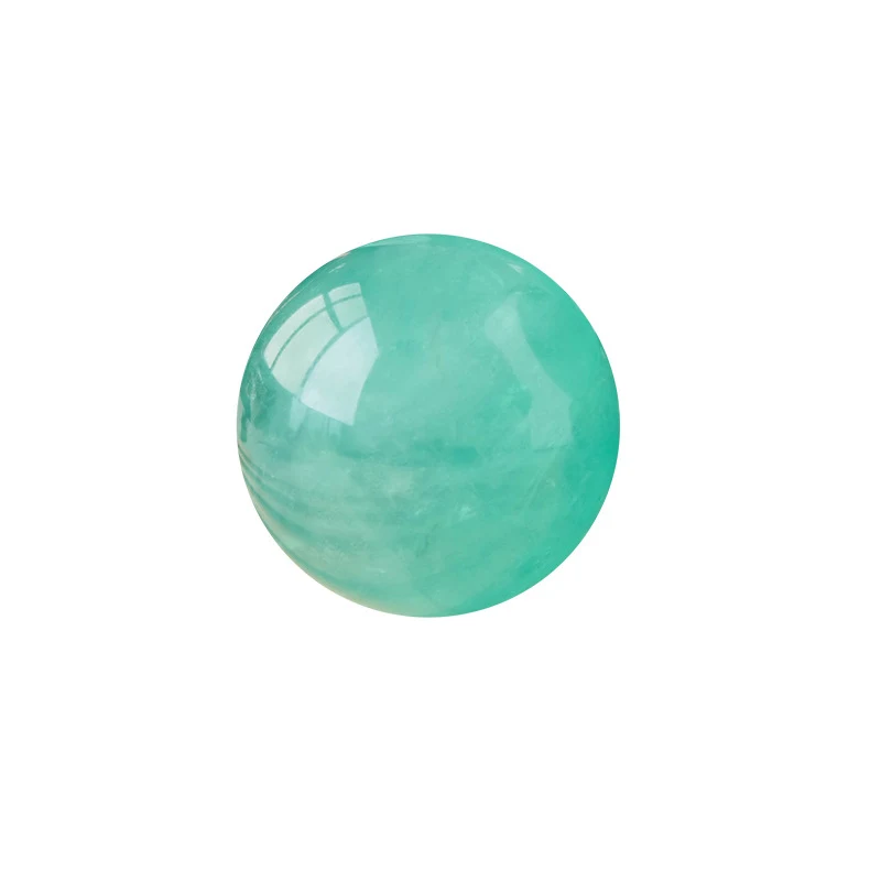 Bola de fluorita azul natural de água do lago, pedra original para moagem, ornamentos Feng Shui, paz e equilíbrio.