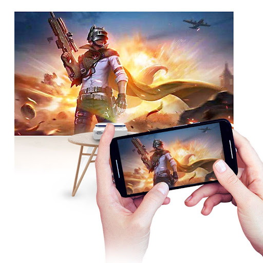 Title 2, Wireless portable projector for movies, present...