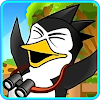 Penguin run away icon