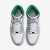 air jordan 1 mid se white / light smoke gray / pine green