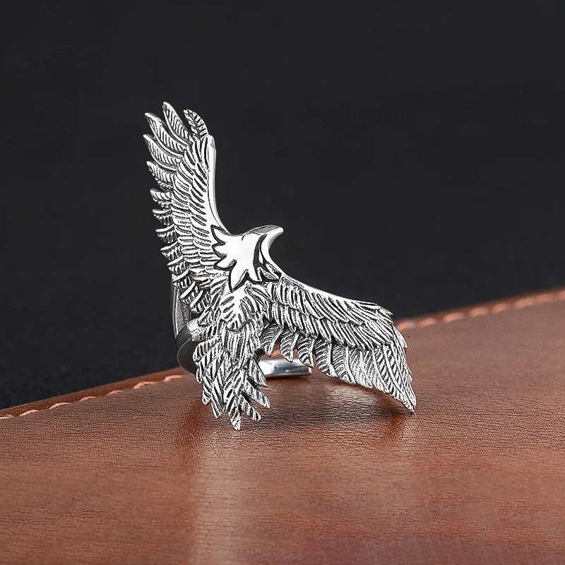 Bague aigle volant personnalisé pour homme Bijoux masculins uniques Cadeau significatif Symbole de liberté et force Design élégant