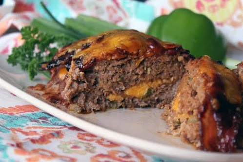 Click Here for Cheat Day Meal Recipe: Bacon Wrapped BBQ Meatloaf Stuffed with Cheese!