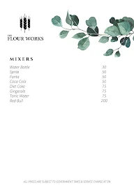 The Flour Works menu 1