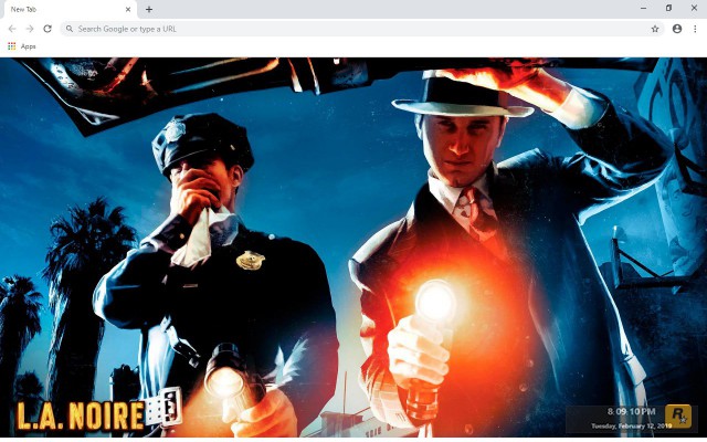 L.A. Noire New Tab & Wallpapers Collection