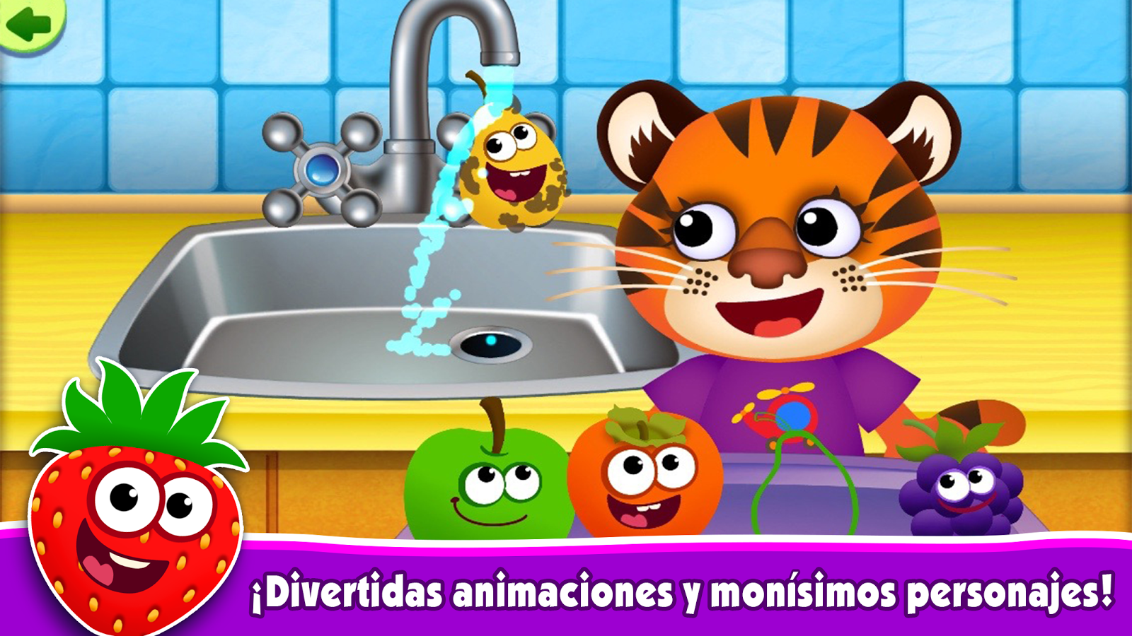 Juegos educativos para niños de 3 años! Funny Food ...