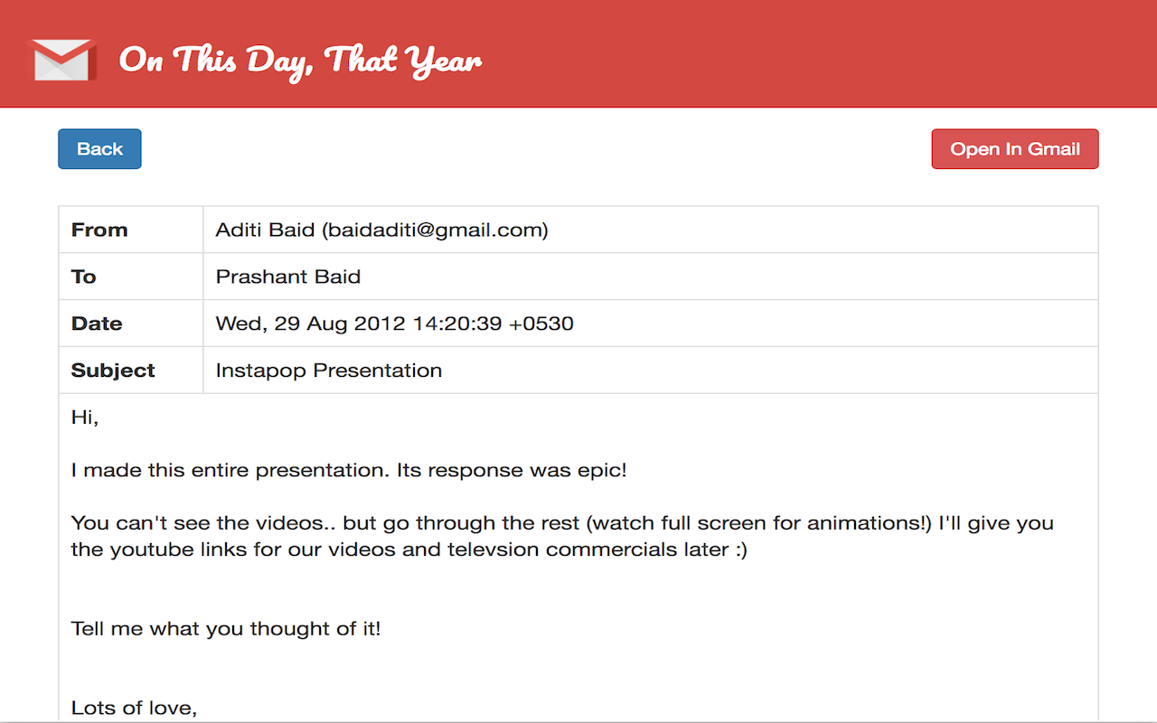 Gmail - On This Day, That Year Preview image 3