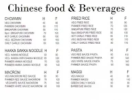 Chinese Food & Beverages menu 1