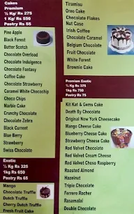 The Pastry House menu 3