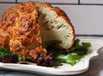 Spicy Whole Roasted Cauliflower