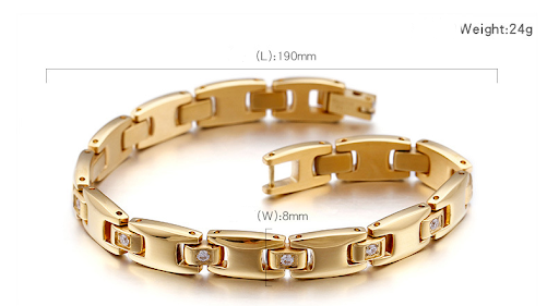 Title 1, Mens Titanium Steel Bracelet. A stylish and du...