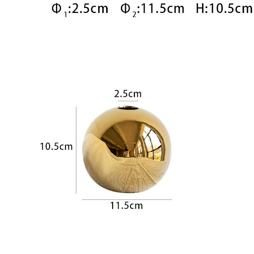 Title 5, Hot Sale Electroplated Ceramic Gold Vase Home D...