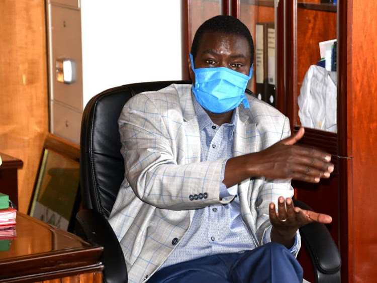 Uasin Gishu Governor Jackson Mandago in his office on April 28, 2020.