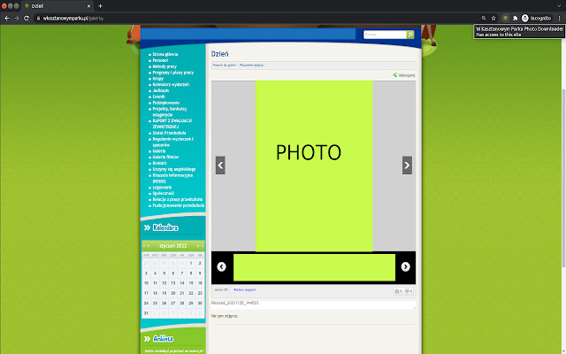 W Kasztanowym Parku Photo Downloader chrome extension