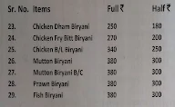 Rama Durga menu 3