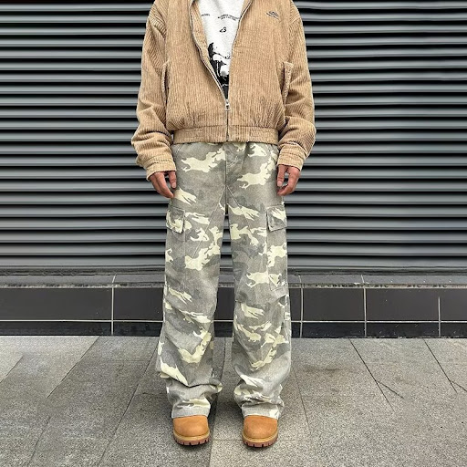 Title 4, Mens Fashionable Camouflage Jeans for Spring a...