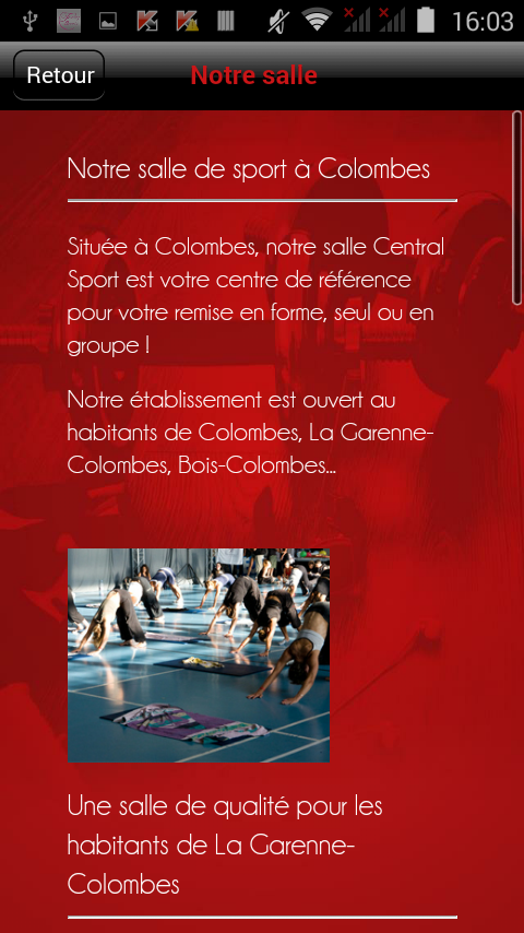 Central Sport Screen 3