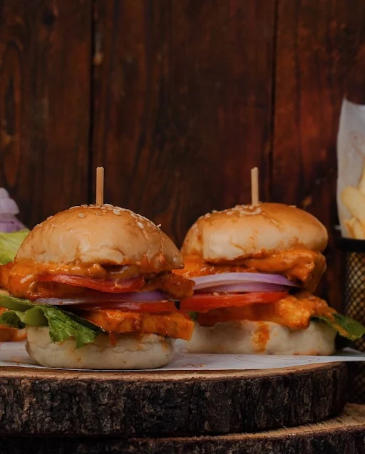 Peri Peri Paneer Grilled Sliders