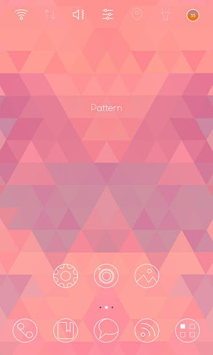 Pink pattern launcher theme