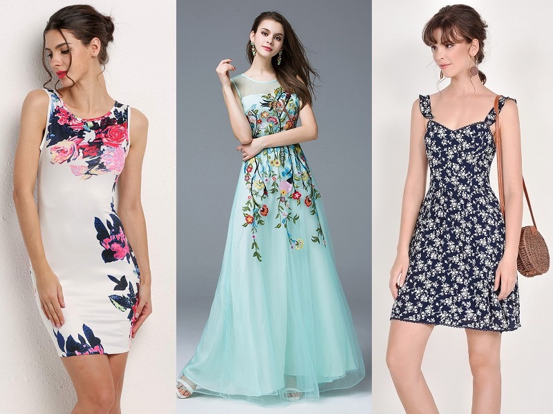 long floral summer dresses