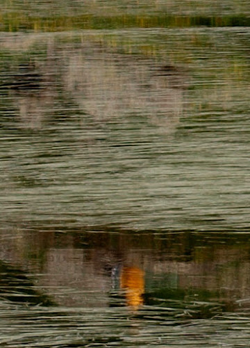 Riflesso giallo in lago alpino di marcograzi