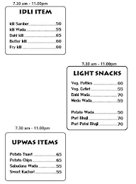 Hotel Shankar Palace menu 5