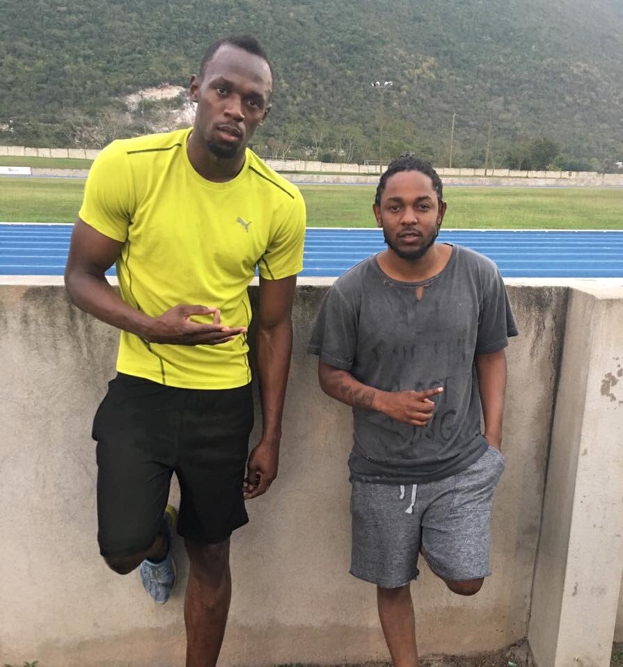 Height Gap Between Kendrick Lamar And Usain Bolt 