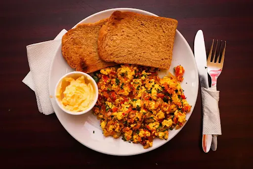 Desi Spicy Scrambled Eggs