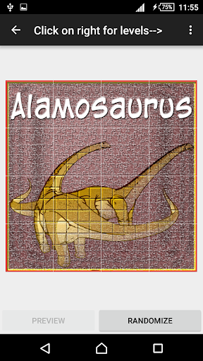 slide puzzle Alamosaurus