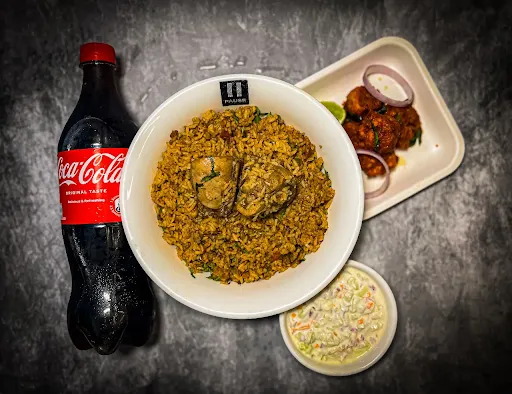 Chicken Biryani With Chicken 65 Coke [250 Ml]