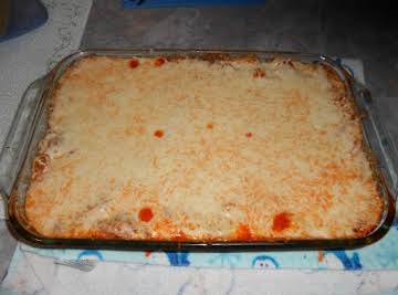 Cheesy Baked Spaghetti