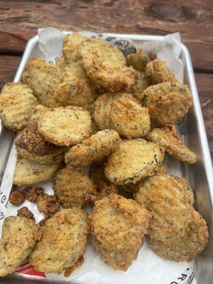 Gluten-free fried pickles